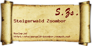 Steigerwald Zsombor névjegykártya
